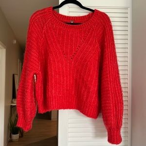 Red Free People Sweater